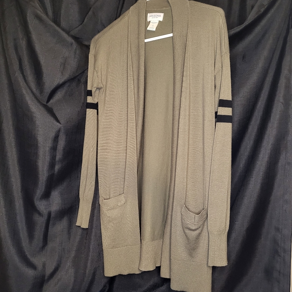 Olive green cardigan